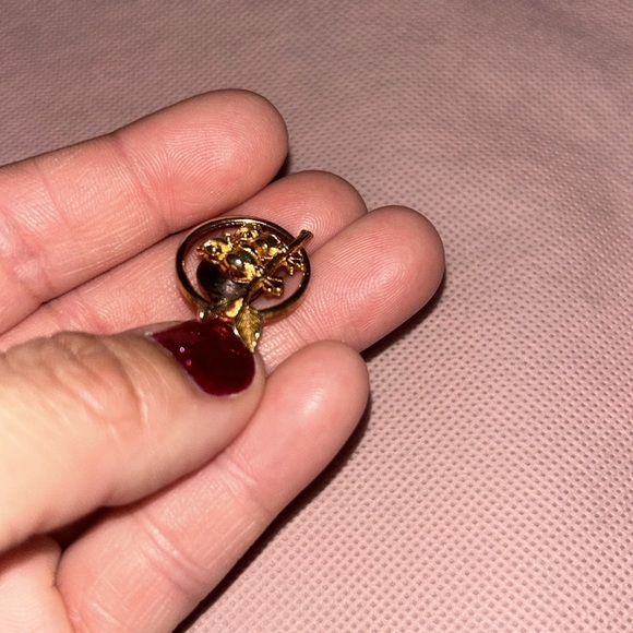 Owl Circle Brooch - Picture 3 of 3